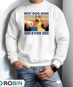 Best dog mom ever, Vintage German Shepherd Dog Shirt