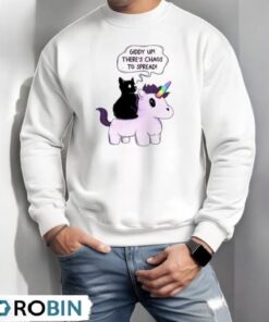 Cat Riding Unicorn Giddy Up There’s Chaos To Spread Shirt Cat Riding Unicorn Giddy Up There’s Chaos To Spread Shirt