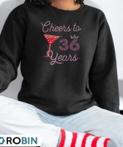 Cheers To 36 Years 36Th Birthday 36 Years Old Bday Shirt