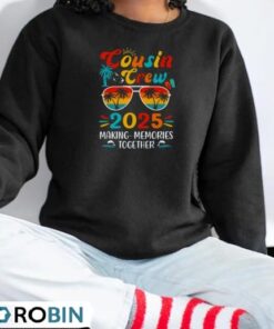 Cousin Crew 2025 Family Trips Matching Summer Vacation Beach Shirt