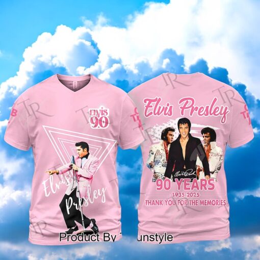 Elvis Presley 90 Years 1935 2025 Thank You For The Memories Hoodie, Shirt