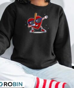 Heart Baseball Dabbing Heart Valentine’s Day Shirt Heart Baseball Dabbing Heart Valentine’s Day Shirt