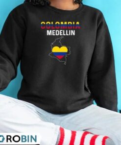 I Love Medellin Colombia Flag Map Colombian Pride Camiseta Shirt