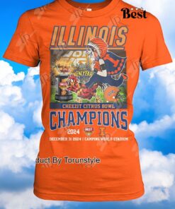 Illinois Fighting Illini Football NCAA Cheezit Citrus Bowl Champions 2024 Shirt