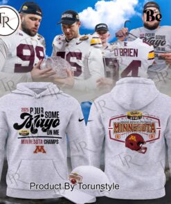 Minnesota Golden Gophers Football NCAA Duke’ Mayo Bowl Champions 2024 Grey Hoodie Minnesota Golden Gophers Football NCAA Duke’ Mayo Bowl Champions 2024 Grey Hoodie