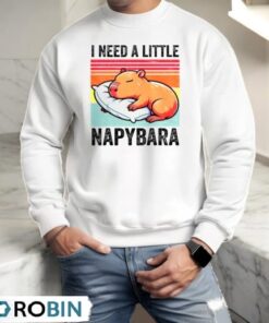 Napybara Capybara Sleeping Nap Lover Shirt