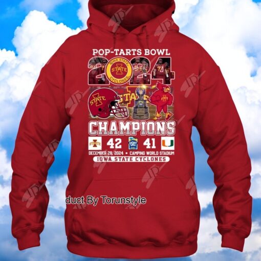 Pop Tarts Bowl 2024 Champions Iowa State Cyclones NCAA Shirt