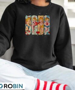 Retro Cupid Coquette Bow Valentine Day Bow Heart Women Shirt Retro Cupid Coquette Bow Valentine Day Bow Heart Women Shirt