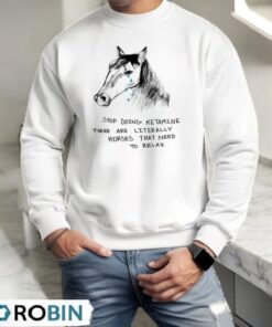 Stop Doing Ketamine There Are Literally Horses That Need To Relax Shirt
