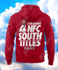 Tampa Bay Buccaneers 2024 Straight 4 NFC South Division Champions Hoodie