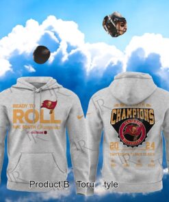Tampa Bay Buccaneers NFL Ready To Roll NFC South Division Champions 2024 Hoodie   Grey