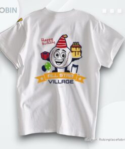 2025 Cooperstown Happy Birthday All Star Village Baseball Shirt
