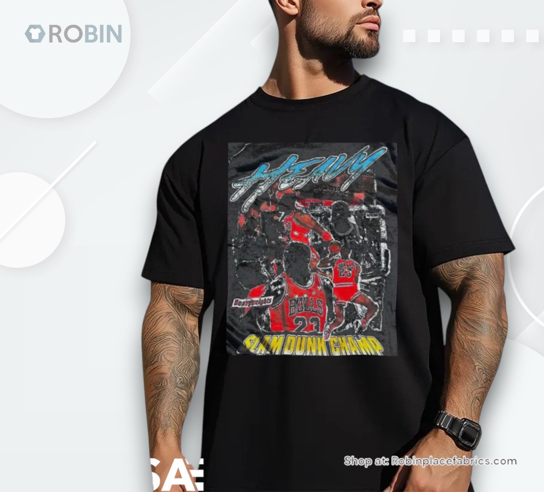 Michael Jordan #23 Chicago Bulls Players Slam Dunk Champ Vintage Shirt Michael Jordan #23 Chicago Bulls Players Slam Dunk Champ Vintage Shirt
