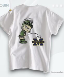 Michigan State Spartans Peeing On Michigan Wolverines Shirt Michigan State Spartans Peeing On Michigan Wolverines Shirt