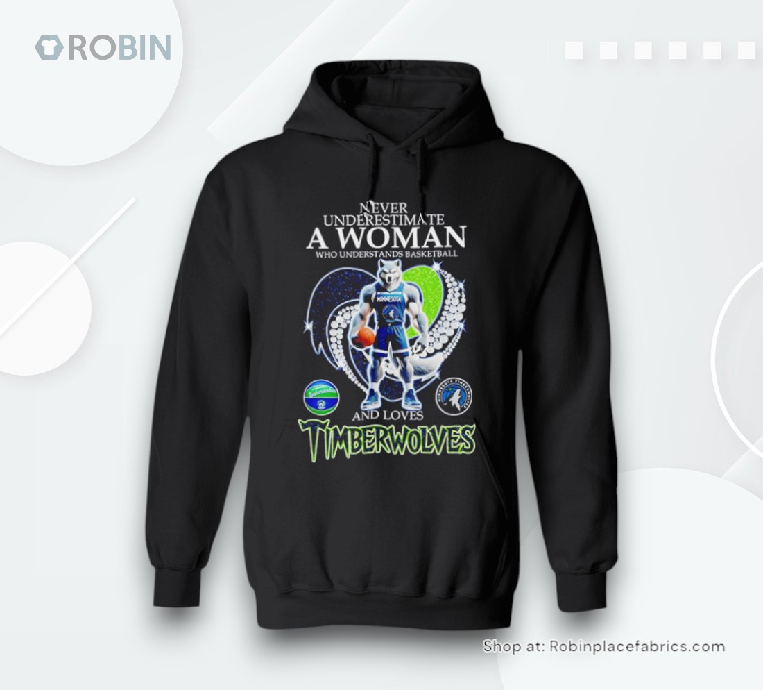 Never Underestimate A Woman Who Understands Basketball And Loves Timberwolves Shirt
