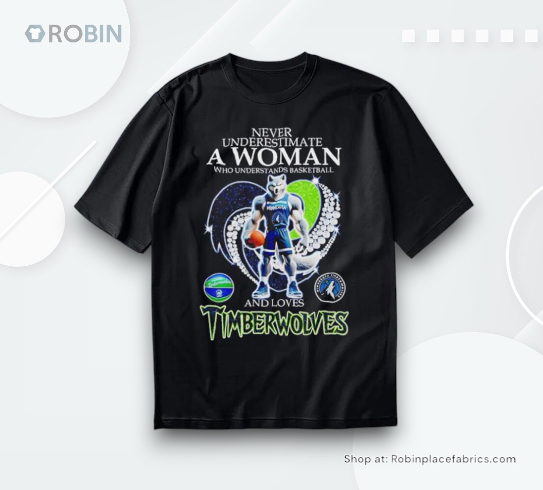 Never Underestimate A Woman Who Understands Basketball And Loves Timberwolves Shirt