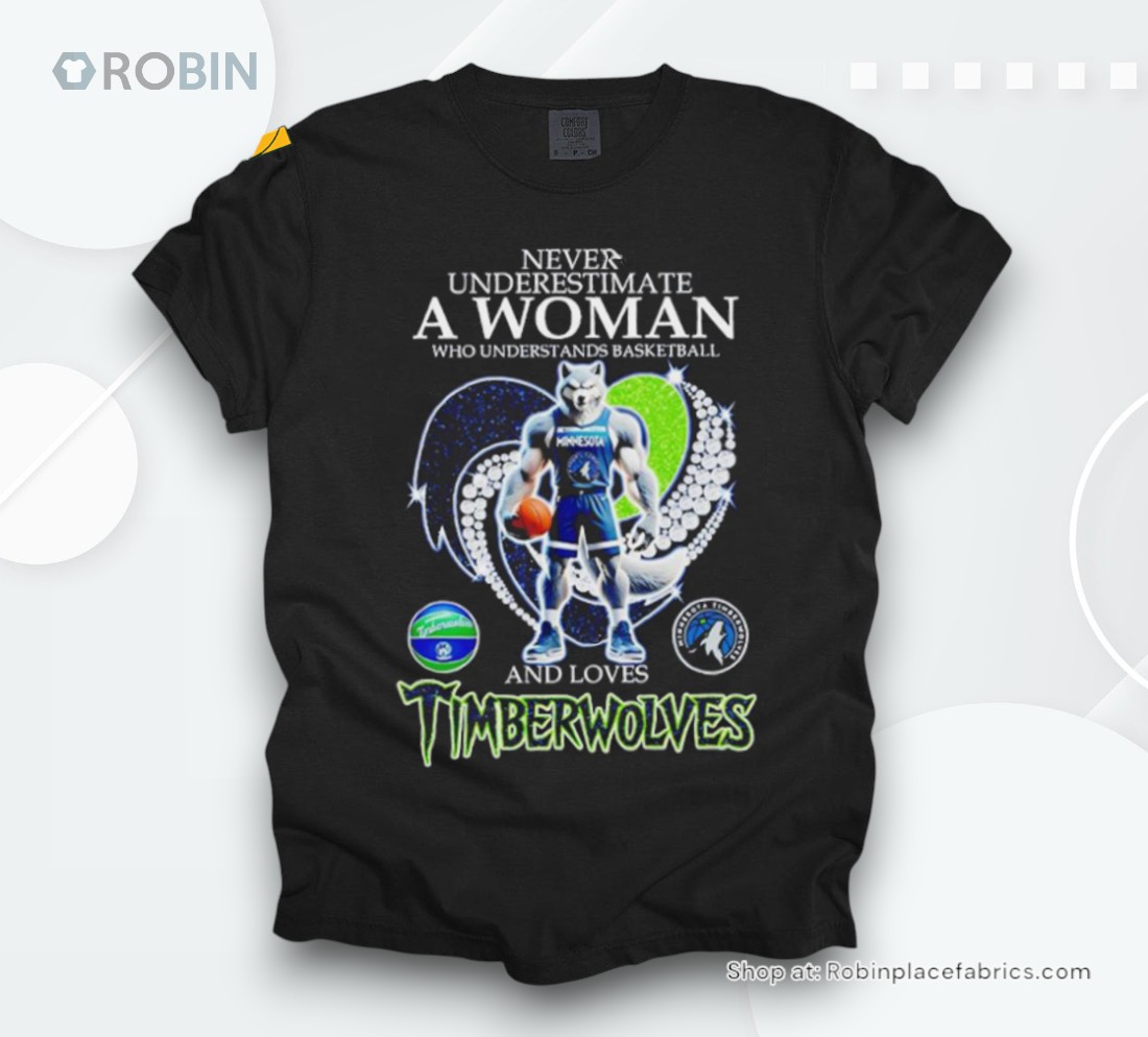 Never Underestimate A Woman Who Understands Basketball And Loves Timberwolves Shirt