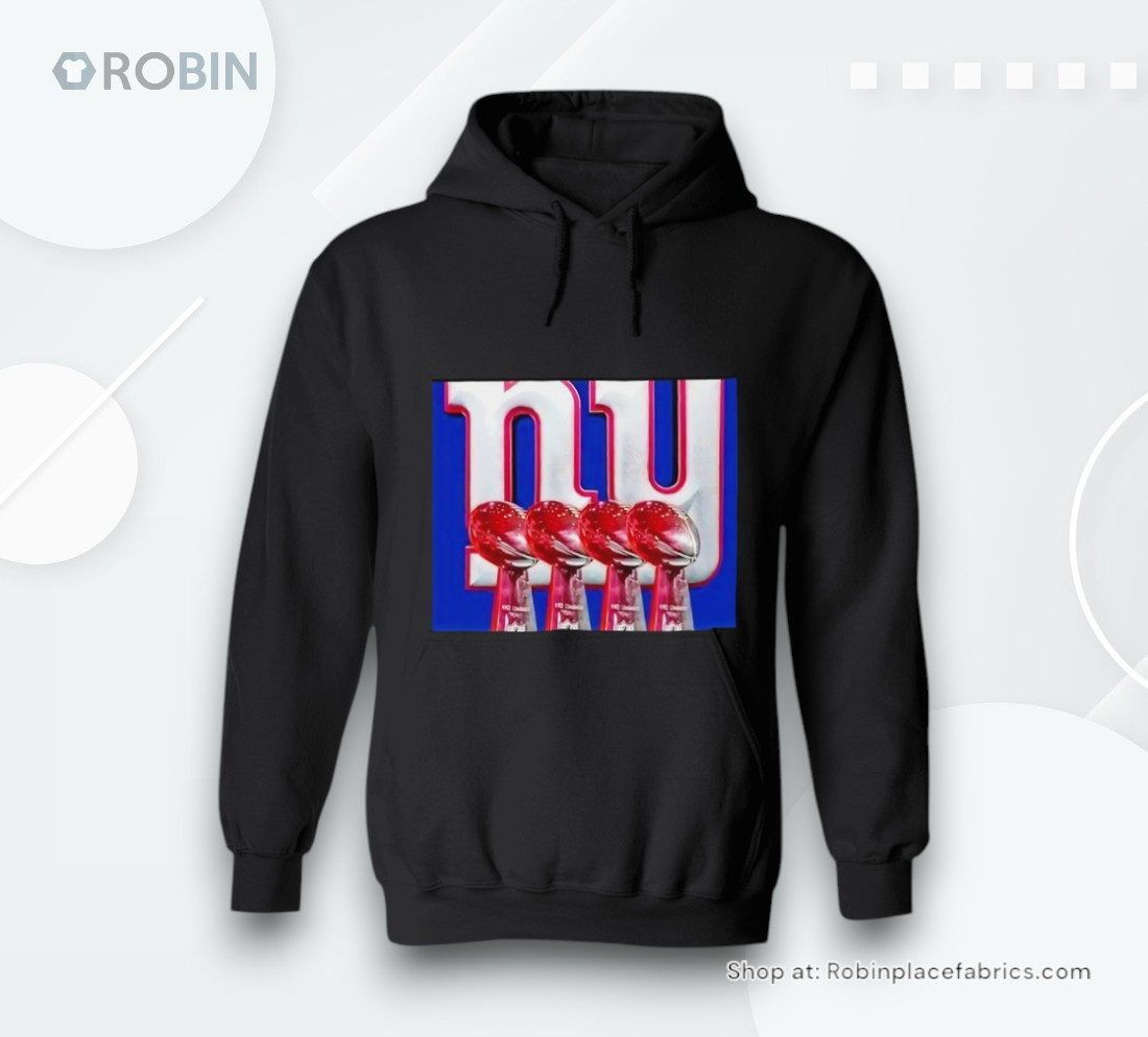 Nfc East New York Giants 4x Champs Trophy Shirt