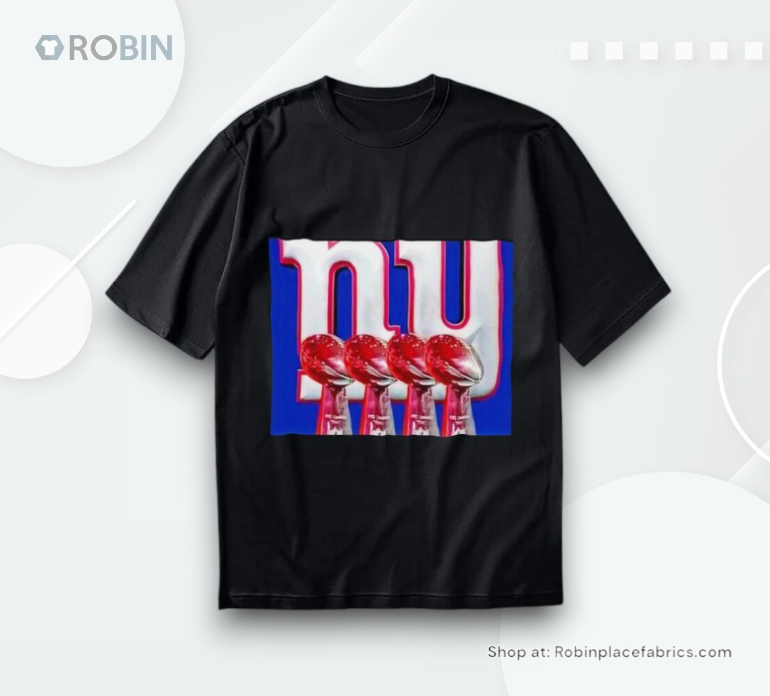 Nfc East New York Giants 4x Champs Trophy Shirt