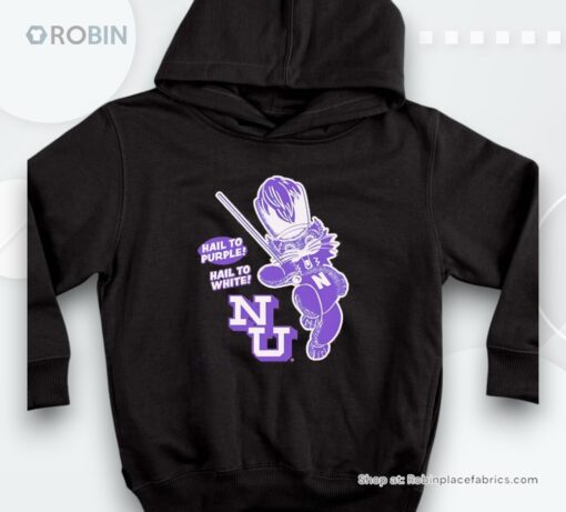 Northwestern Wildcats Hail To Purple Hail To White Shirt