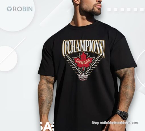 Official Canada 2025 4 Nations Face Off Champions Hometown Shirt