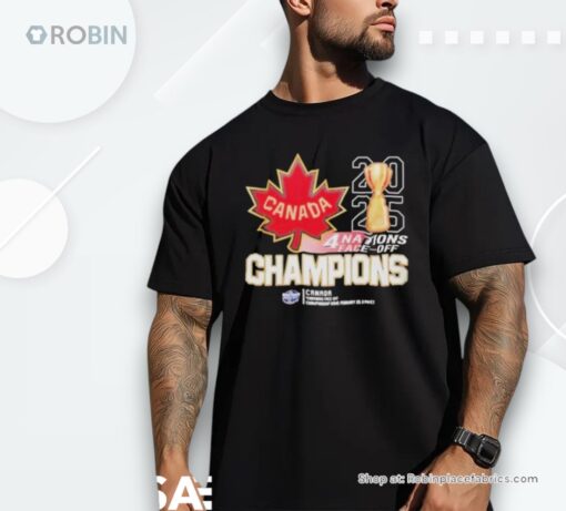 Official Canada Hockey Is The Champions Of Nhl 4 Nations Face Off 2025 Shirt