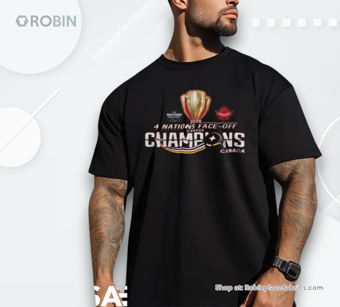 Official Canada Hockey Nhl 4 Nations 2025 Champions Celebration Shirt Official Canada Hockey Nhl 4 Nations 2025 Champions Celebration Shirt