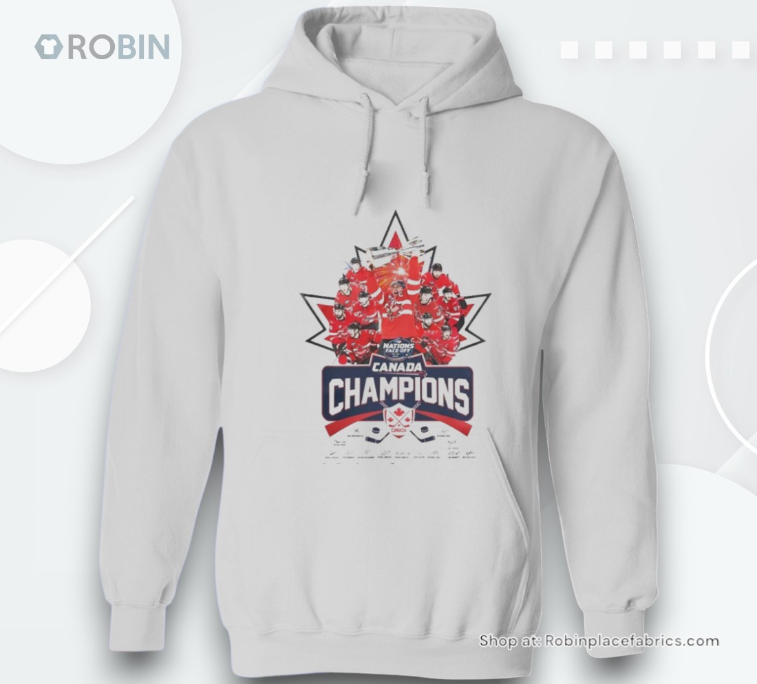 Official Canada Team 2025 Champions 4 Nations Face Off Signature Shirt
