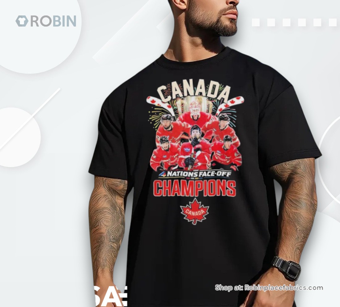 Official Canada’s Hockey Team Nhl 4 Nations Face Off 2025 Champions Shirt