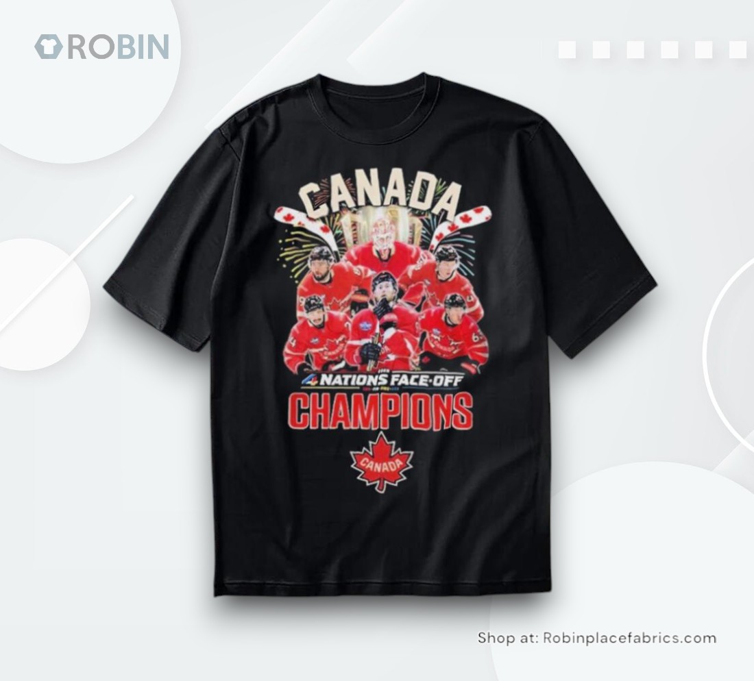 Official Canada’s Hockey Team Nhl 4 Nations Face Off 2025 Champions Shirt