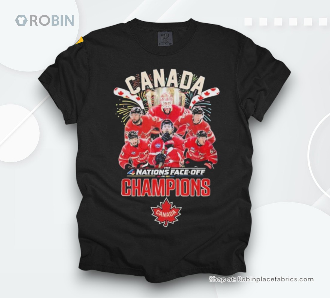 Official Canada’s Hockey Team Nhl 4 Nations Face Off 2025 Champions Shirt