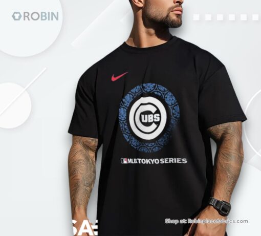 Official Chicago Cubs Nike 2025 Mlb World Tour Tokyo Series Legend Logo Shirt