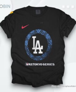 Official Los Angeles Dodgers Nike 2025 Mlb World Tour Tokyo Series Legend Logo Shirt