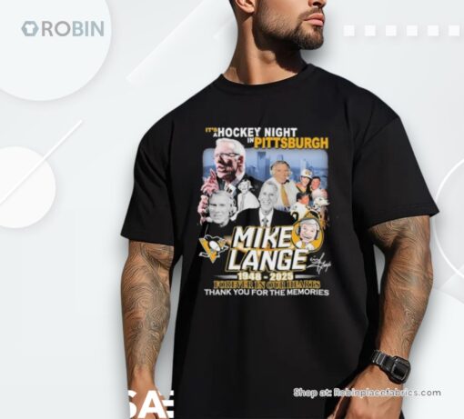 Official Mike Lange 1948 2025 Forever In Our Hearts Thank You For The Memories Shirt
