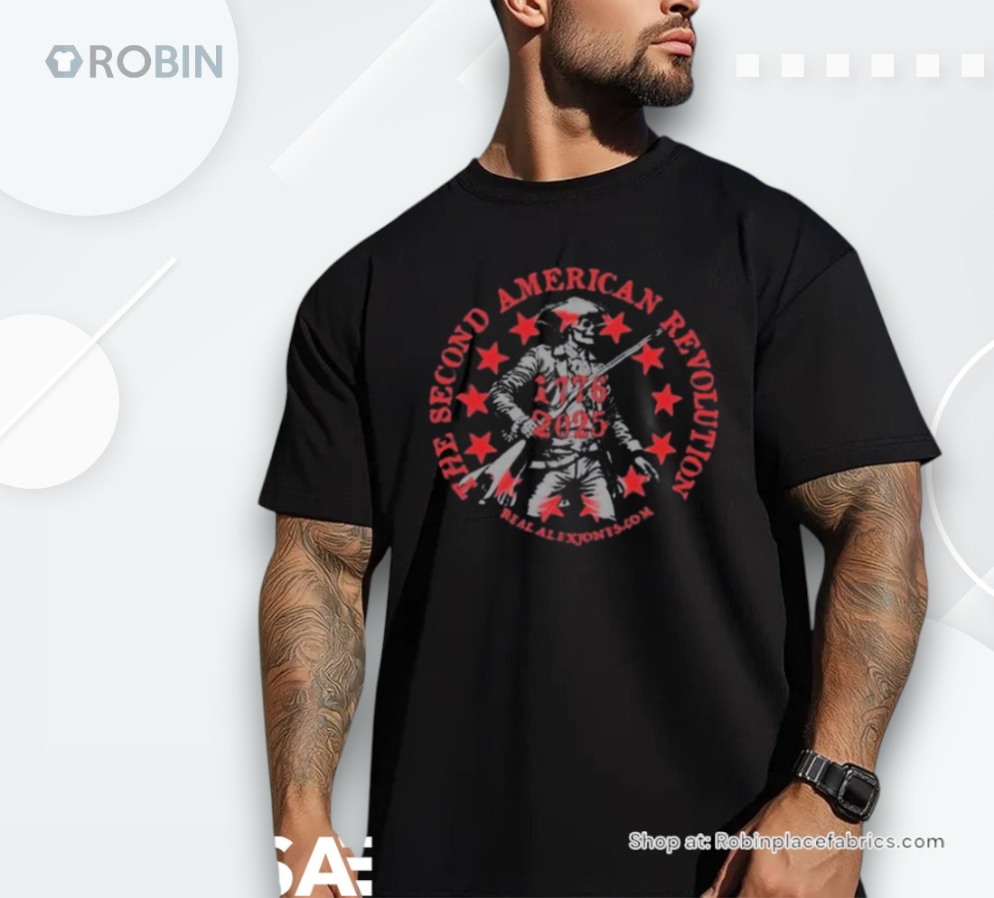 Official The Alex Jones The Second American Revolution 1776 2025 Shirt