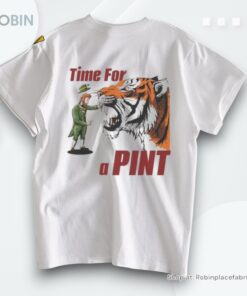 Official Time For A Pint Tiger St Patricks Day Shirt Official Time For A Pint Tiger St Patricks Day Shirt
