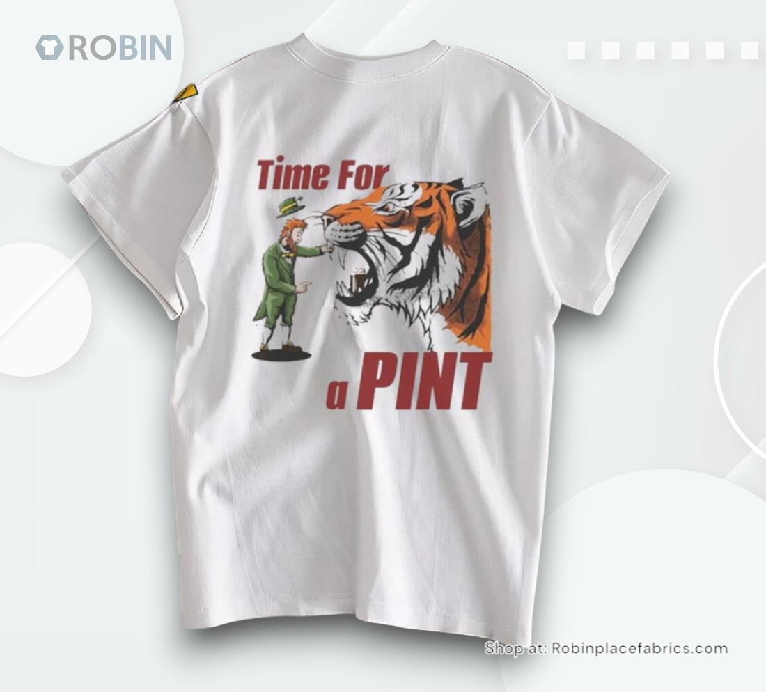 Official Time For A Pint Tiger St Patricks Day Shirt