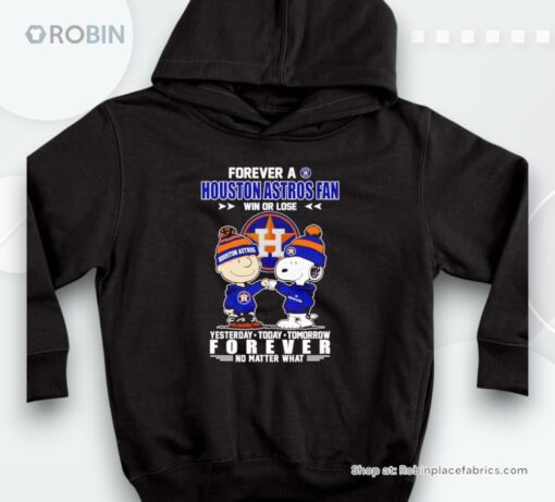 Peanuts Forever A Houston Astros Fan Win Or Lose Forever Shirt
