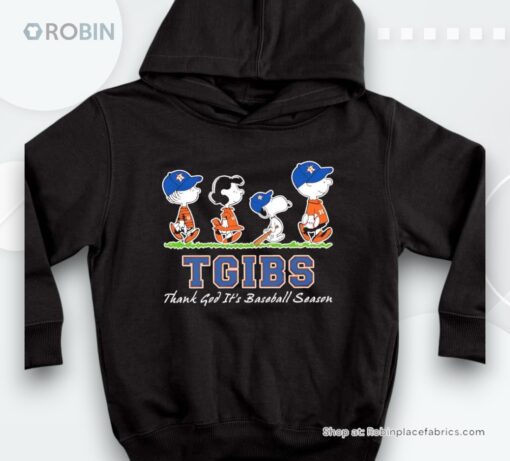 Peanuts Houston Astros Tgibs Thank God It’s Baseball Season Shirt