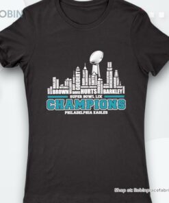 Philadelphia Eagles 2025 Super Bowl Lix Champions Team Players City Skyline Shirt Philadelphia Eagles 2025 Super Bowl Lix Champions Team Players City Skyline Shirt