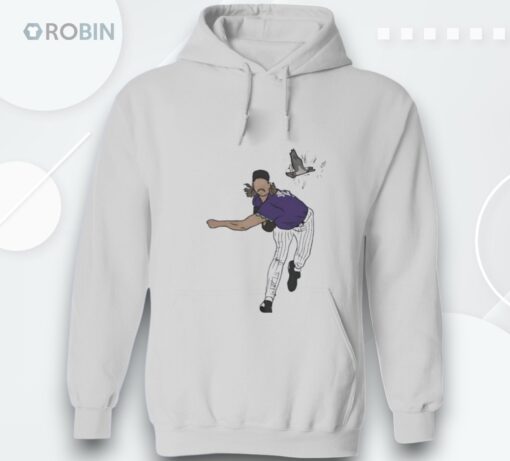 Randy Johnson Hits A Bird Arizona Diamondbacks Baseball Shirt