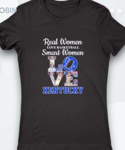 Real Women Love Basketball Smart Women Love Kentucky Shirt