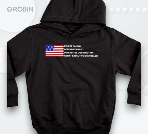 Reject Fascism Defend Equality Defend The Constitution Shirt