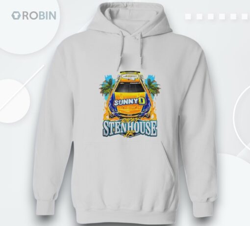 Ricky Stenhouse Jr Orange No47 Chevrolet Zl1 For Hyak Motorsports Shirt