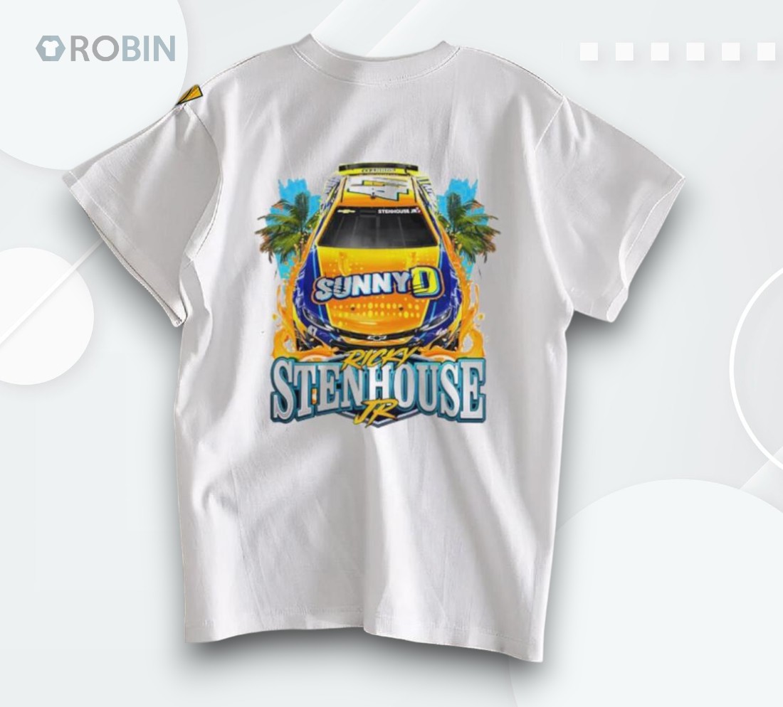 Ricky Stenhouse Jr Orange No47 Chevrolet Zl1 For Hyak Motorsports Shirt