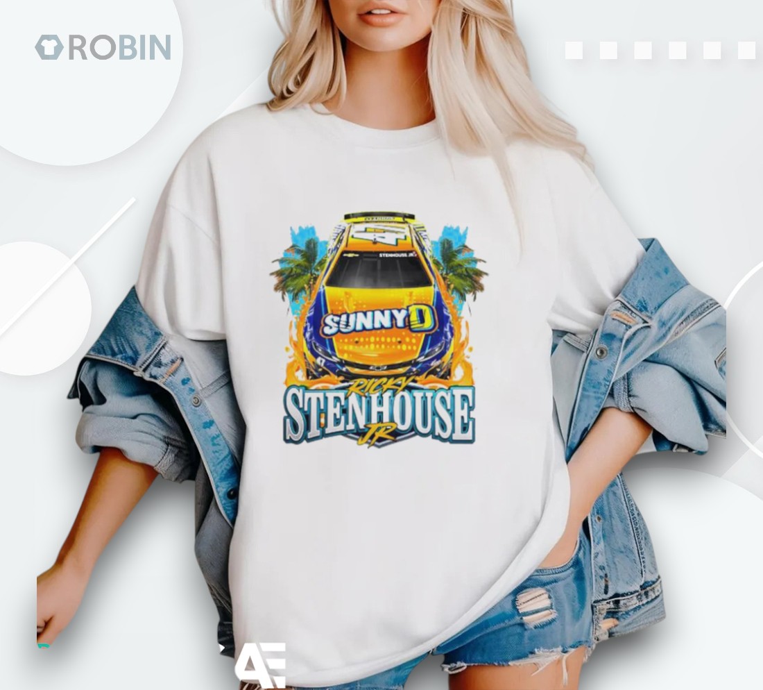 Ricky Stenhouse Jr Orange No47 Chevrolet Zl1 For Hyak Motorsports Shirt