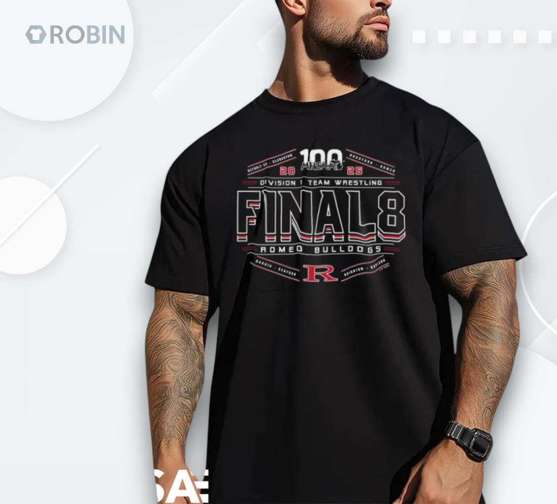 Romeo Bulldogs 2025 Mhsaa Division 1 Team Wrestling Final 8 Shirt