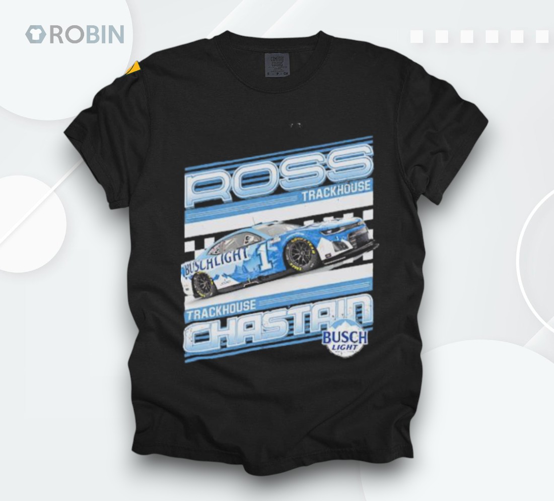 Ross Chastain Trackhouse Racing Team Collection Busch Light Car Shirt Ross Chastain Trackhouse Racing Team Collection Busch Light Car Shirt