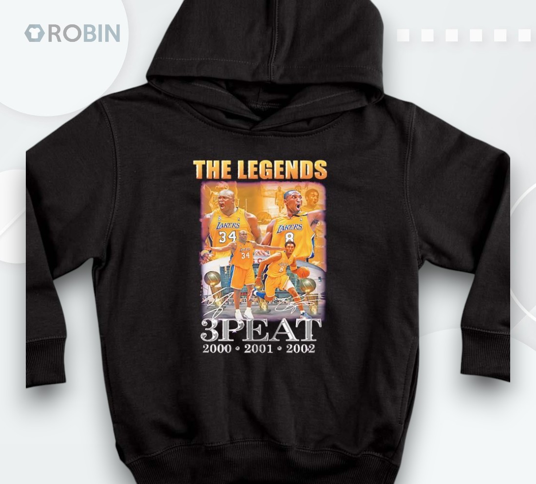 Shaquille O’neal And Kobe Bryant The Legends 3 Peat Signatures Shirt