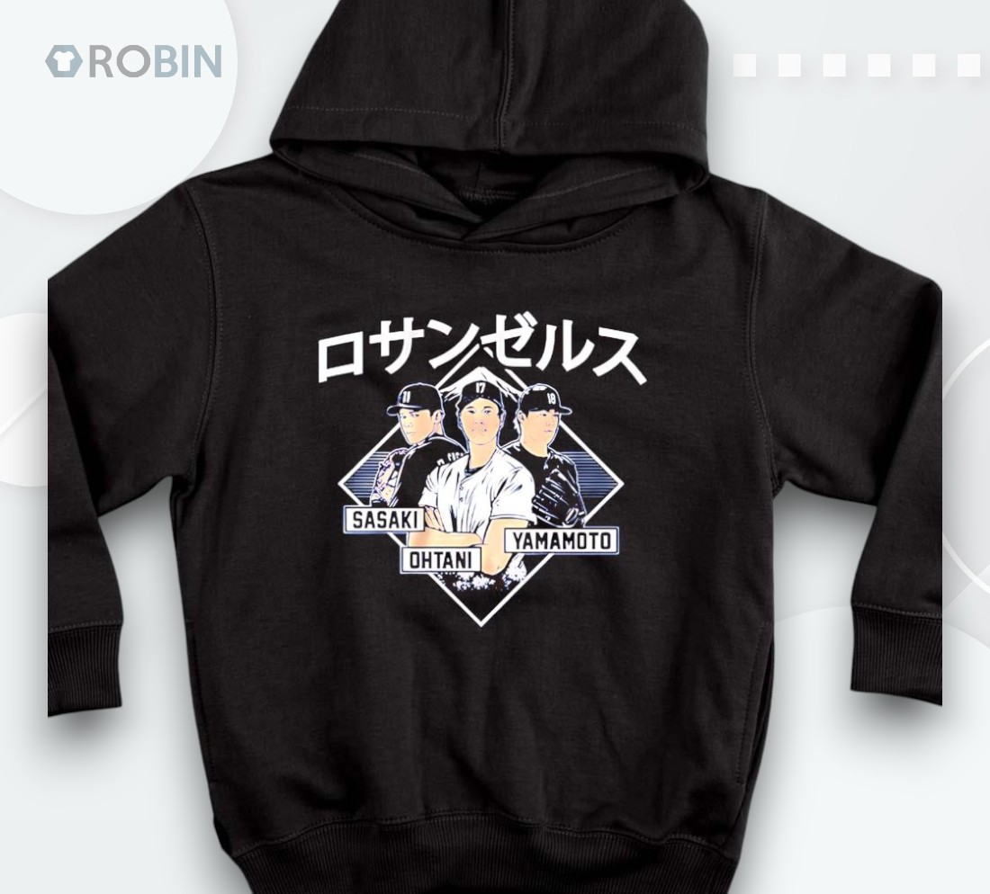 Shohei Ohtani Yoshinobu Yamamoto And Roki Sasaki Los Angeles Dodgers Kanji Shirt Shohei Ohtani Yoshinobu Yamamoto And Roki Sasaki Los Angeles Dodgers Kanji Shirt